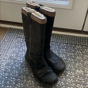 Tall Ugg Tasman Boots - black